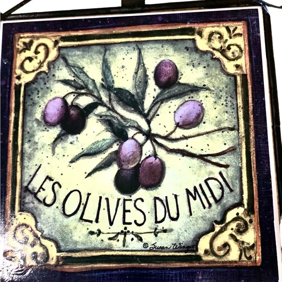 Susan Winget Trivet - Black Metal Frame - Vintage Home - Picture 4 of 11